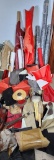 Large Lot of Upholstery Leather & Welting