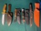 (4) Knives with Sheaths - Colt, Frost Family, Steel Warrior, Trophy-Stag