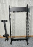 Gun or Sword Rack plus Floor Mount Rifle Rack