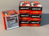 Hornady Varmint 22 Cal .224 #2260 Ammunition (NEW), 6 Boxes American Eagle .22 Cal Long Rifles High