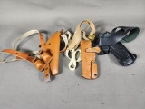 Three Leather Shoulder Holsters - Handmade CK Holsters and More