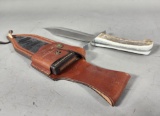 Diamond Edition Knife with Signed Leather Holster