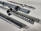 Ninjato Style Sword with Wrapped Grip and Fortuna Brand Sword