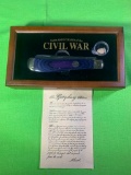 150th Anniversary of the Civil War Abraham Lincoln Knife with Custom Designed Box with Authenticity