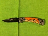 Buck 112 Folding Knife Custom Designed by Michael Prater Painted Pony #8