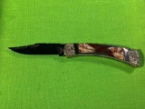 BUCK 110 Custom Designed by Michael Prater Painted Pony #10 Folding Knife