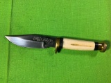 Knife with Bone Style Handle