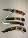 (4) Folding Knives - Ole Smoky, Remington, Whitetail Cutlery