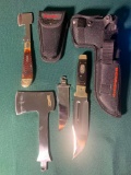 (2) Survival Knives with Accessories - Roughrider & Marbles