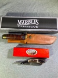 (2) Marbles Knives - MR277 & MR-802