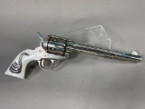 Engraved Cimarron/Pietta 45 Long Colt Single Action Army Revolver