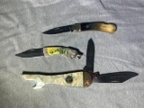 (3) Folding Knives