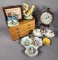 Wooden Jewelry Box, Vanity Trinket Dish, Clock and More