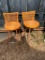 2 Wicker / Metal Counter Stools