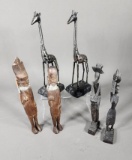 African Themed Lot - Wooden Carvings