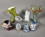 Art Glass Vase, Polish Pottery, Glass Egg and More