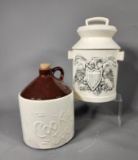Patriotic Cookie Jar Signed by Ted W. Brown and More
