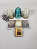 Early Photographic Portraits, Hemingray Glass Insulators & Cast Iron Horseless Carriage