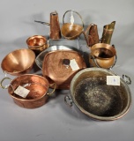 Large Copper Lot, Handmade Copper Pan, Cooper Coffee Pot and More