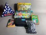Group of Games - Dominos, Fish or Cut Bait, Railway Transportation, Spongebob Life Game