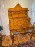 Ornate Painted Secretary