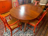 Dining Table with Chairs & (3) Leaves