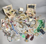 Large Lot of Costume Jewelry and Two Jewelry Boxes