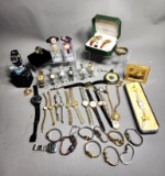 Mickey Mouse Disney Watch, Anriya Watches in Case, Jade (Chipped) Vintage Watch Bracelet and More