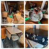 Trailer Cleanout - Asbestos Cutter, Christmas Tree Stands, MCM Table & Chairs & More