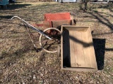 2 Wooden Wagons & Plow