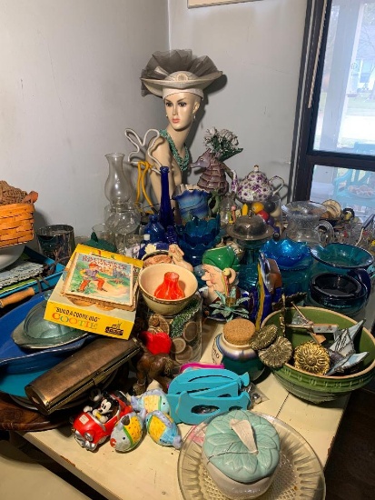 Glassware, Mannequin Bust, Loony Tune Glasses & More