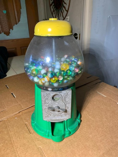 Gumball Machine Filled with Marbles