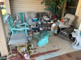Front Porch Cleanout - Large Group of Sea Shells, Dolphin Coffee Table, Crab Cage & More.  See Photo
