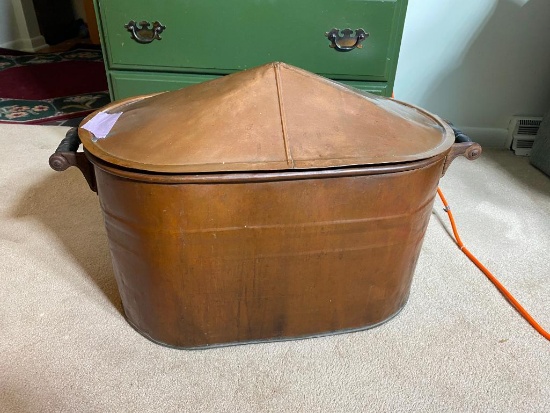 Unusual Copper Boiler with Rare Domed Top