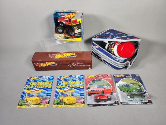 Hot Wheels Lunch Box and Flask, Jay Leno's Garage Set and More