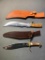 Whitetail Cutlery with Sheath & Colt Knife with Sheath