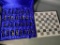 Chessncrafts Blue Velvet Cased Chess Set