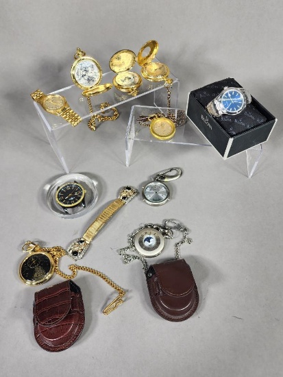 Group of Pocket Watches, Jules Jurgensen Watch, Bulova Watch and More