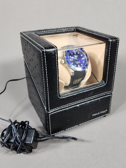 Invicta Pro Diver Watch and Triple Tree Single Watch Winder
