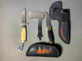 Marbles Knives & Hatchet with Case