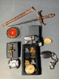 Oulm Watch (no band), Cross Necklace, Pocket Watch, Harry Potter Bookmark Set, NRA Desk Clock, ...
