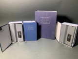 (4) The New English Dictionary Lock Box / Safe Set.  Combinations Unknown