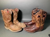 (2 Pairs) of Cowboy Boots - Tony Lama & Laredo Western Boots