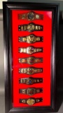 WWE Mini Replica Title Collector Case With 9 Mini Replica Belts