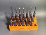 Brownells Screwdriver Set.  Missing Screwdriver was found at a later time.  Set is Complete.