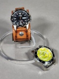 Invicta Pro Diver Watch without Strap and Casio Watch with Leather Strap