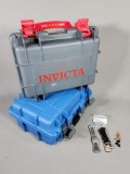 Two Invicta Watch Storage Cases and Watch Straps