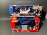Police Charger R/C Car & Fast Lane R/C Dodge Ram SRT-10