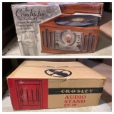 The Conductor Entertainment Center & Crosley Audio Stand