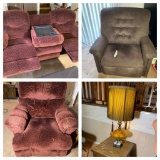 La-Z-Boy Reclining Sofa, Ottoman, Recliner, Lift Chair, Side Table & MCM Lamp